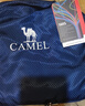 骆驼（CAMEL）可折叠旅行包大容量背包出差行李袋手提短途旅游健身收纳袋  藏蓝 实拍图