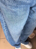 优衣库女装男装宽松廓形牛仔裤/弯刀镰刀裤子25秋冬新款479000 67 海蓝色 23 /150/58A 实拍图