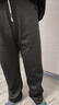 回力休闲裤男冬季加绒直筒阔腿裤子男保暖卫裤男运动长裤男裤 黑色4XL 实拍图