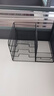 得力（deli）四联金属桌面文件框栏书立架 办公室桌面档案收纳盒多层资料架子网状镂空文件置物架 黑色78986 实拍图