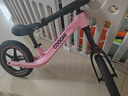 酷骑儿童平衡车1-7岁宝宝滑步车12寸镁合金车身实心轮S3元气粉 酷奇 实拍图