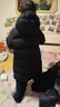 巴拉巴拉童装儿童长款羽绒服冬装男童女童极寒保暖中长款外套 黑色90001（灰鸭绒） 120 cm（充绒量168g） 实拍图