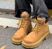 骆驼（CAMEL）大黄靴女都市户外四季可穿工装靴秋马丁靴 L23W307016 黄棕 37 实拍图