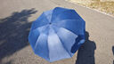 天堂伞加大号超大雨伞男女三人10骨黑胶防晒遮阳伞广告伞企业定制logo伞 【10骨黑胶防晒升级款】蓝灰色 实拍图