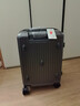 啄木鸟多功能行李箱双层防爆拉链大容量皮箱加厚可坐人轻便可登机旅行箱 深灰色前置双提手+双封闭内衬 20英寸 登机箱【适合1-5天出游】 实拍图