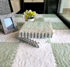 NSYCAins风房间拼接地毯卧室客厅床边毯儿童防摔爬行大面积全铺飘窗垫 薄荷绿+白色[可水洗/可裁剪/配边条] 30*30CM【12片装】0.6cm厚度 实拍图