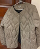 雪中飞新款时尚百搭经典斜插大口袋防风袖口保暖女士短款羽绒服女 松木卡其|7467 L /170/92A 实拍图
