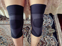 百傲鲨日本原装进口护膝保暖关节男女士专用半月板老年人老寒腿保暖膝盖 黑色 【一对装】 L 实拍图