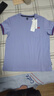 MQD童装男女童短袖纯棉上衣夏装洋气儿童韩版短袖T恤 浅紫 140 cm 实拍图