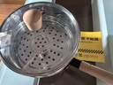 炊大皇日式雪平锅奶锅婴儿辅食奶锅带蒸屉20cm电磁炉通用JA20SP 实拍图