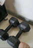 艾美仕（AiMeiShi）环保哑铃包塑六角哑铃男女士家用健身器材两只5kg 实拍图