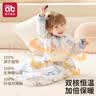 爱贝迪拉（AIBEDILA）婴儿睡袋秋冬竹棉暖姜恒温一体式防惊跳婴幼儿睡衣防踢被薄棉M蓝 实拍图