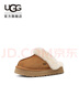 UGG秋季女士经典舒适厚底毛拖包头休闲懒人毛毛鞋勃肯鞋 1122550 CHE|栗色 38 实拍图