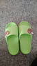 居家凉拖女小蘑菇凉拖鞋女家居拖鞋男居家鞋外穿一字拖沙滩鞋凉拖 绿色 38-39 实拍图