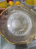 水果盘客厅家用茶几果盘高档零食高级水晶果盆糖果盘 金边冰川白1个装 实拍图