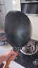 舌尖上的匠人传统老式铁锅不粘锅无涂层家用炒菜锅适用燃气灶煤气灶专用炒锅 32cm含盖（适合3-6人使用） 实拍图