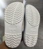 卡骆驰（CROCS）洞洞鞋贝雅卡骆班轻便耐磨一脚蹬休闲鞋|205089 白/深蓝-126 36 /37(220mm) 实拍图