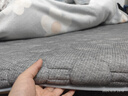 海澜之家（HLA）A类乳胶床垫床褥子可折叠宿舍家用加厚铺底垫被灰色 90*200cm 实拍图