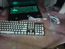前行者（EWEADN）TK100朋克机械键盘鼠标套装电竞游戏有线台式电脑笔记本办公复古外设吃鸡 白色混光青轴 实拍图