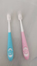 英国DR.WLEN迪王儿童牙刷1-2-3-6岁幼儿宝宝婴儿蓝粉万软毛呵护清洁乳牙刷 实拍图