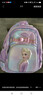 迪士尼（disney）书包小学生3-6年级护脊透气抑菌防泼水大容量紫色冰雪背包双肩包 实拍图