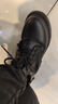 回力（Warrior）官方马丁靴女鞋秋冬保暖高帮英伦风厚底靴子女士潮流百搭皮靴36 实拍图