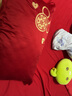 南极人100%纯棉新疆长绒棉全棉床上结婚四件套刺绣婚庆被套床单大红色4 喜欢你-甜咪咪 1.8m 床单款 四件套适200×230被子 实拍图
