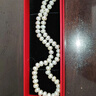 周六福S925银扣淡水珍珠项链妈妈生日礼物 扁圆7.5-8.5mm 45cm 实拍图