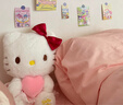 伊美娃娃 正版Hello Kitty玩偶凯蒂猫毛绒玩具KT猫公仔送女生女孩生日礼物 深蓝经典坐姿12寸 正版HelloKitty 实拍图