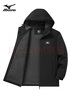 美津浓（MIZUNO）户外夹克男连帽梭织透气情侣锋衣加绒加厚加棉外套男上衣 实拍图