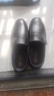 蜻蜓牌【100%全牛皮】男士皮鞋商务休闲真皮防滑软底软面中老年爸爸鞋真皮透气套脚舒适耐磨真皮百搭鞋子 黑色 40 实拍图
