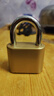 京本四位密码挂锁 金属户外防水防锈门锁 工具行李箱健身房学校柜子锁 【金属锁芯】粗8MM锁梁（金色） 实拍图