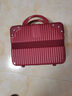 喜朗顿结婚行李箱女方新娘陪嫁箱婚礼酒红色拉杆箱嫁妆密码箱婚嫁皮箱子 酒红色-铝框子母款 20英寸 【可登机】 实拍图