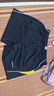 川崎（KAWASAKI）羽毛球服男女中性款休闲运动短裤子运动裤透气排汗黑色YMB-181 L 实拍图