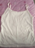 浪莎（LangSha）莫代尔小吊带内搭外穿背心女打底学生无袖背心女 白色 L 实拍图