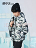 雪中飞童装儿童轻薄羽绒服男童新款中大童女童薄款外套冬 浅绿迷彩 140 实拍图