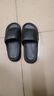 稻草人拖鞋男女居家用洗澡厚底浴室内可外穿情侣静音中国红凉拖 黑42-43 实拍图