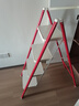杜邦（DU PONT）梯子家用人字梯折叠梯多功能凳登高台阶小步梯【东方红】四步 实拍图