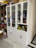 汐畔一居【包安装】实木书柜书架组合现代简约带玻璃门书橱储物柜 B+C+D款长160cm 不带顶柜-升级42cm柜深 实拍图