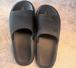 蕉内301H拖鞋男女士浴室洗澡防滑踩屎感情侣家居凉拖鞋抗菌防臭可外穿 【薄底版】黑色 43-44 实拍图