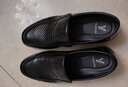 意尔康男鞋秋季羊皮舒适一脚蹬皮鞋男软面套脚商务休闲鞋 59171W黑色 43 实拍图