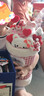 句可 Hello Kitty玩偶娃娃花束少女心公仔花卡通送女生五一生日礼物 kitty玩偶花束【小号 爱心款礼袋 贺卡 高约28cm】 实拍图