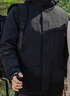 雪中飞三合一机能冲锋衣款羽绒服情侣款冬季轻户外连帽拼接保暖羽绒外套 几何黑（5915F） M (170) 实拍图