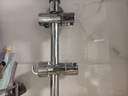 MUNOKY【德国】花洒中叉支架升降淋浴杆喷头支架可移动浴室花洒固定神器 免拆管快装支架【带挂钩】亮银色 免安装【一扣即用】｜超强承重 实拍图