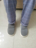 洁丽雅防水棉拖鞋男士秋冬季室内居家防滑保暖厚底踩屎感加绒全包棉鞋女 奶咖【防水羽绒布】 38-39 (适合37-38) 实拍图
