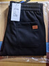 真维斯（Jeanswest）运动卫裤男款2025秋冬新款男士宽松束脚加绒哈伦裤休闲裤子男秋款 668黑色常规 XL 实拍图