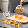金镶玉 玻璃套组 高硼硅手工耐热耐高温水具功夫茶具 花茶壶茶杯HP-01 实拍图