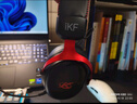 iKF V11 Pro7.1四模无线游戏耳机头戴式7.1环绕音效蓝牙有线电竞专用三角洲FPS无畏契约辨位 黑红色 实拍图