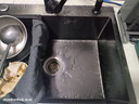 松鲸 厨房水槽大单槽台下盆手工不锈钢洗菜盆一体盆洗菜池洗碗淘菜盆 B套餐-配冷热龙头 三孔单槽-60*45cm 实拍图