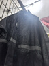 乐优佰易 雨衣成人 M 雨衣成人防暴雨 连体雨披 反光防雨服 巡逻保安黑色 实拍图